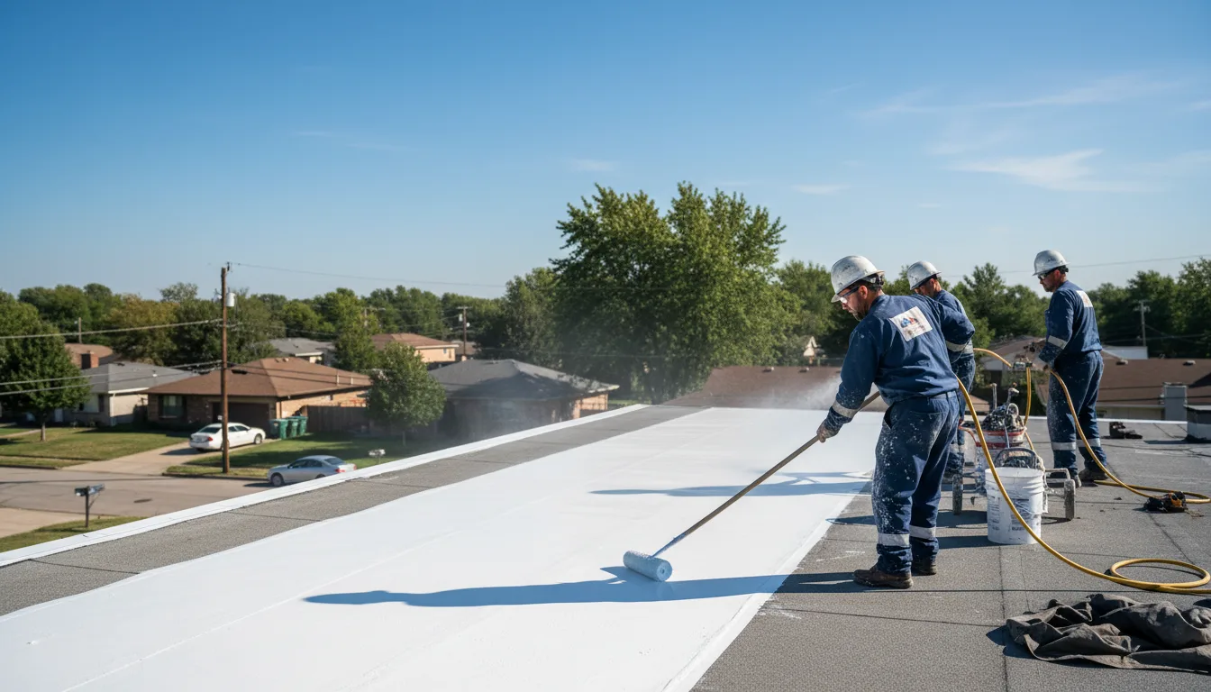 Commercial roof coating in Reading, PA near me